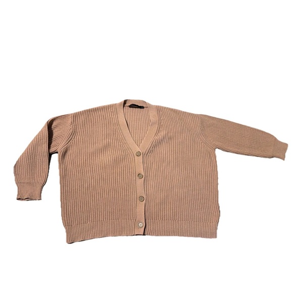 JENNI KAYNE Cropped Organic Cotton Cocoon Cardigan, Size MEDIUM - Picture 9 of 13